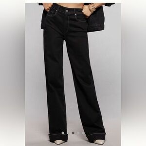 PAIGE Sasha Black Denim Pants